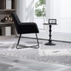 NicBex Velvet Accent Chair,Upholstered Living Room Chairs with Adjustable Foot Nails and Metal Legs,Cozy Armchair,Accent Chairs for Living Room - 2 of 4