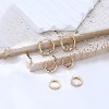 Gold Chunky Hoop Earrings Set for Women, 14K Gold Plated Twisted Huggie Hoop Earring, Thick Open Hoops Set Lightweight - 4 of 4
