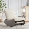 Modern Rocking Chair Recliner,Comfy Rocker Nursery Chair with Footrest,Accent Reading Chair,Upholstered Lounge Chair,Soft Padded Rocker-Cuddlewood - 4 of 4