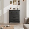 Garvee 4 Dresser for Bedroom, 34.8" Tall Drawer Dresser with Storage Freestanding, Wooden Closet Storage Chest for Living Room, Bedroom - 2 of 4