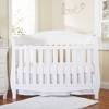 Everyday Kids White Pleated Crib Skirt – 100% Cotton, 14" Drop, Fits Standard Cribs, Split Corners for Easy Use, Nursery Bedding for Boys and Girls - 3 of 4