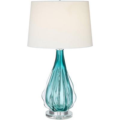 Possini Euro Design Modern Table Lamp, Target Turquoise Lamp
