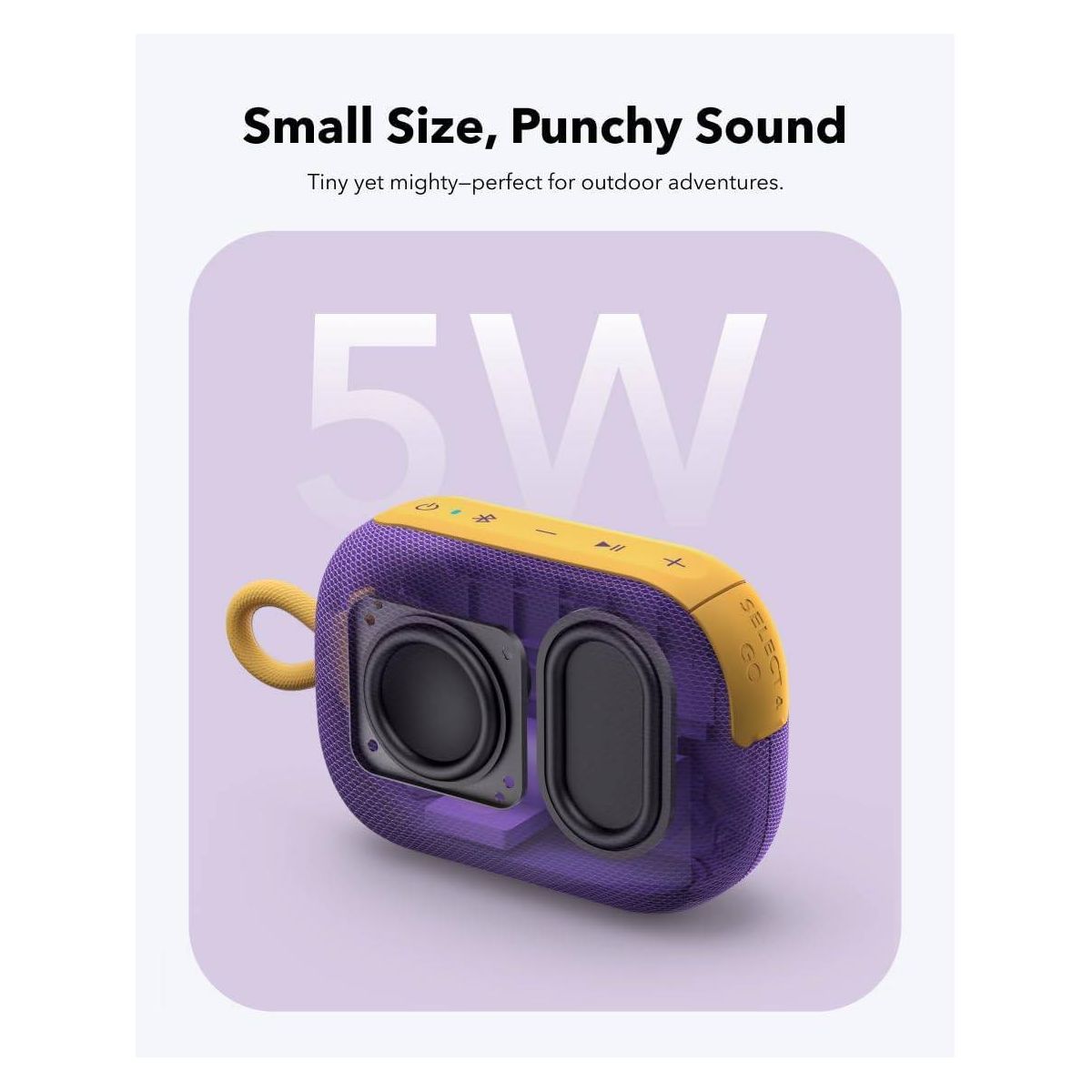Anker Soundcore Select 4 Go Portable Waterproof Bluetooth Speaker - Purple - thumbnail 3