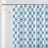 LunaLulinlk Teal and Blue PEVA Shower Curtain, 70" x 72" - 2 of 4