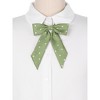 Elerevyo Women's Polka Dots Adjustable Neckwear Pre-tied Ribbon Bow Ties - 4 of 4
