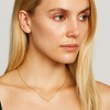 Hollywood Sensation 18K Gold Plated Sterling Silver Dainty Cable Chain Necklace with AAAAA Pear Cut Cubic Zirconia Pendant 16 InchesGold - 2 of 3