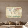 World Cities Map by Michael Tompsett Unframed Wall Canvas - iCanvas - 2 of 4