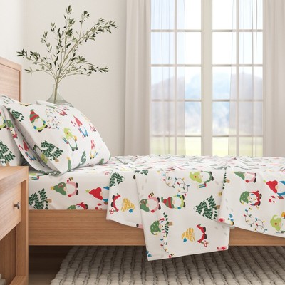 100% Cotton Christmas Flannel Sheets - Great Bay Home