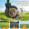 Collapsible Folding Wagon Cart, Camping & Shopping, Heavy Duty Utility Wagon with All-Terrain Wheels - 3 of 4