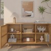 Plank+Beam Mid Century Modern Solid Wood Sideboard with 2 Doors, 59" TV Stand for Living Room - 4 of 4