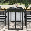 5-Piece Patio Dining Set with Cushioned Chairs and Acacia Wood Armrests, Ideal for Balcony, Backyard, Deck or Small Outdoor Spaces–The Pop Home - 3 of 4