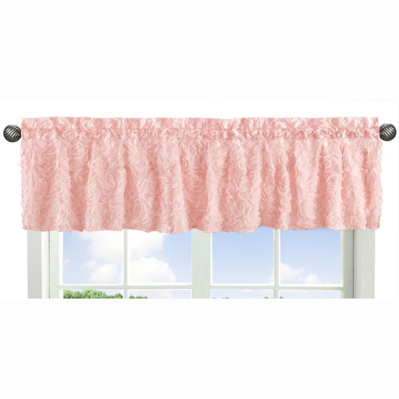 Sweet Jojo Designs Window Valance Treatment 54in. Rose Pink, 1 of 5