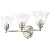 Livex Lighting Moreland 3 - Light Vanity in  Brushed Nickel - 2 of 4