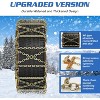Docred Upgraded Snow Chains 8/10 Pack, Tire Chains for Cars/SUVs/Pickup Trucks, Emergency Anti Slip Tire Traction Chains for Tire Width - 2 of 4