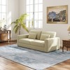 LOVMOR 83" Modern Sofa Couch for Living Room, 3 Seater Deep Seat Sofa with Upholstered Cushion and 2 Pillows , for Small Space, Apartment, Office - 3 of 4