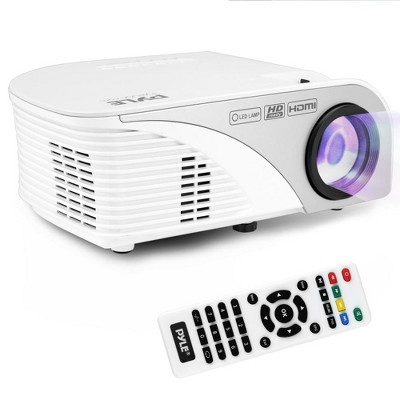 Compact Digital Multimedia Projector for Home Entertainment with 1080P Resolution, Dual Speakers, All Devices Compatible
