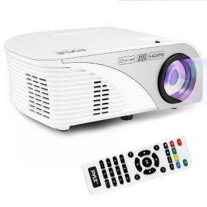 Compact Digital Multimedia Projector for Home Entertainment with 1080P Resolution, Dual Speakers, All Devices Compatible - 1 of 4