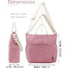 Paaaawaters Tote Bag for Women Large Crossbody Hobo Shoulder Bag with Pockets Tote Handbag for Work,College,Shopping - 3 of 4