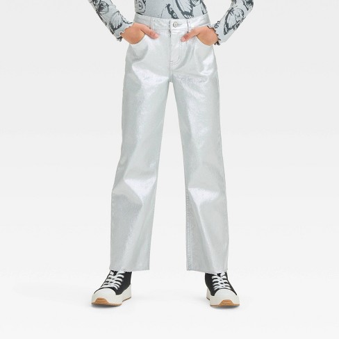 Silver fashion baggy pants