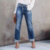 Coolmee Jeans for Women High Waisted Crossover Boyfriend Jeans Distressed Stretchy Denim Pants - 2 of 4