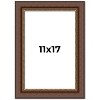 PosterPalooza | Traditional Brown Picture Frame - UV Acrylic, Foam Board Backing, Hanging Hardware - 2 of 4
