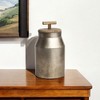HomeRoots 14" Silver Metal Decorative Canister - 2 of 4