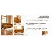 VASIP 85" Modern Beige Sofa - Upholstered 3-Seater with Metal Legs and Pillows, Minimalist style for Living Room,Office - 3 of 4