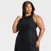 Women's Racerback Linen Midi A-Line Dress - Future Collective Black - 3 of 3