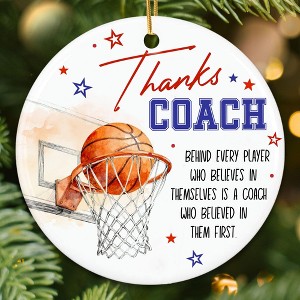 Basketball Coach Ornament 2025 - Coaches Christmas Ornaments for Men and Women - 1 of 4