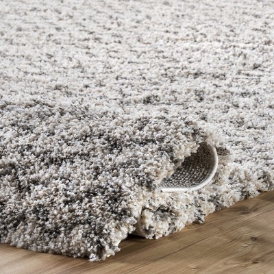 Ivory Chevron Handmade Shag 5' x 8' Area Rug