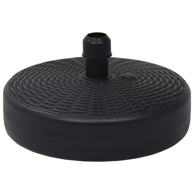 vidaXL Umbrella Base Sand/Water Filled 6.3 gal Black