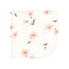 Hudson Baby Infant Girl Flannel Cotton Washcloths, Pink Dainty Floral 10 Pack, One Size - 3 of 4