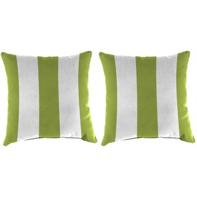 Set of Accessory Toss Pillows - Cabana Stripe Citrus - Jordan Manufacturing