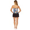 Women's Riviera Floral Hidden Underwire Drape Front Tankini Swim Top - image 4 of 4