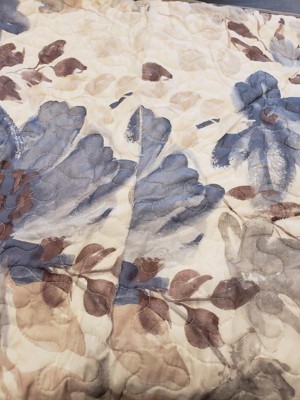 Willow Watercolor Floral Quilted Coverlet Set - 6pc : Target