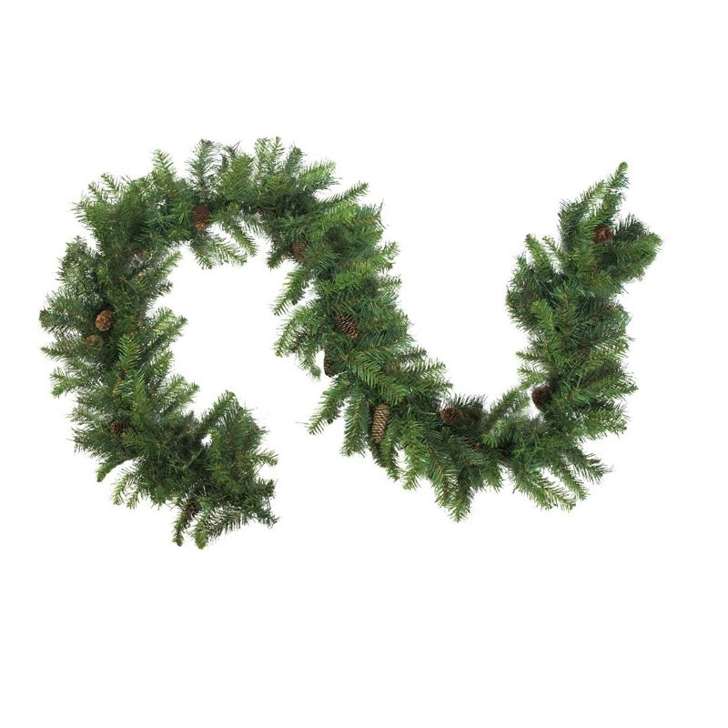 Northlight  Red Pine and Pinecone Artificial Christmas Garland - 50' x 12" - Unlit, 3 of 6