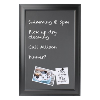 Black Framed Magnetic Chalkboard 18.5x27.5