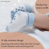 Cozyway Non-Slip Ankle Style Socks with Grippers, 12 Pack for Baby Boys and Girls, Black White and Dark Gray, 0-6 Months, Unisex - 3 of 4