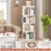 Aheaplus 4-tier Rotating Bookshelf Tower Revolving Corner Bookcase - 3 of 4