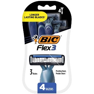 BiC Flex3 Men's Disposable Razors - 1 of 4
