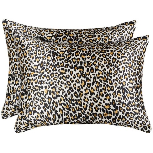 Shopbedding Satin Pillowcase For Hair And Skin - Queen Silk Satin Pillowcase  With Zipper, Jaguar Print (pillowcase Set Of 2) : Target