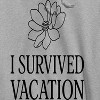 Rerun Island Men's I Survived Vacation Flowers Luxury Paradise With A Side Of Chaos Long Sleeve Graphic Cotton Sweatshirt Hoodie - 2 of 4