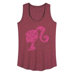 Women's - Barbie - Lifestyle Silhouette Graphic Racerback Tank - 1 of 4