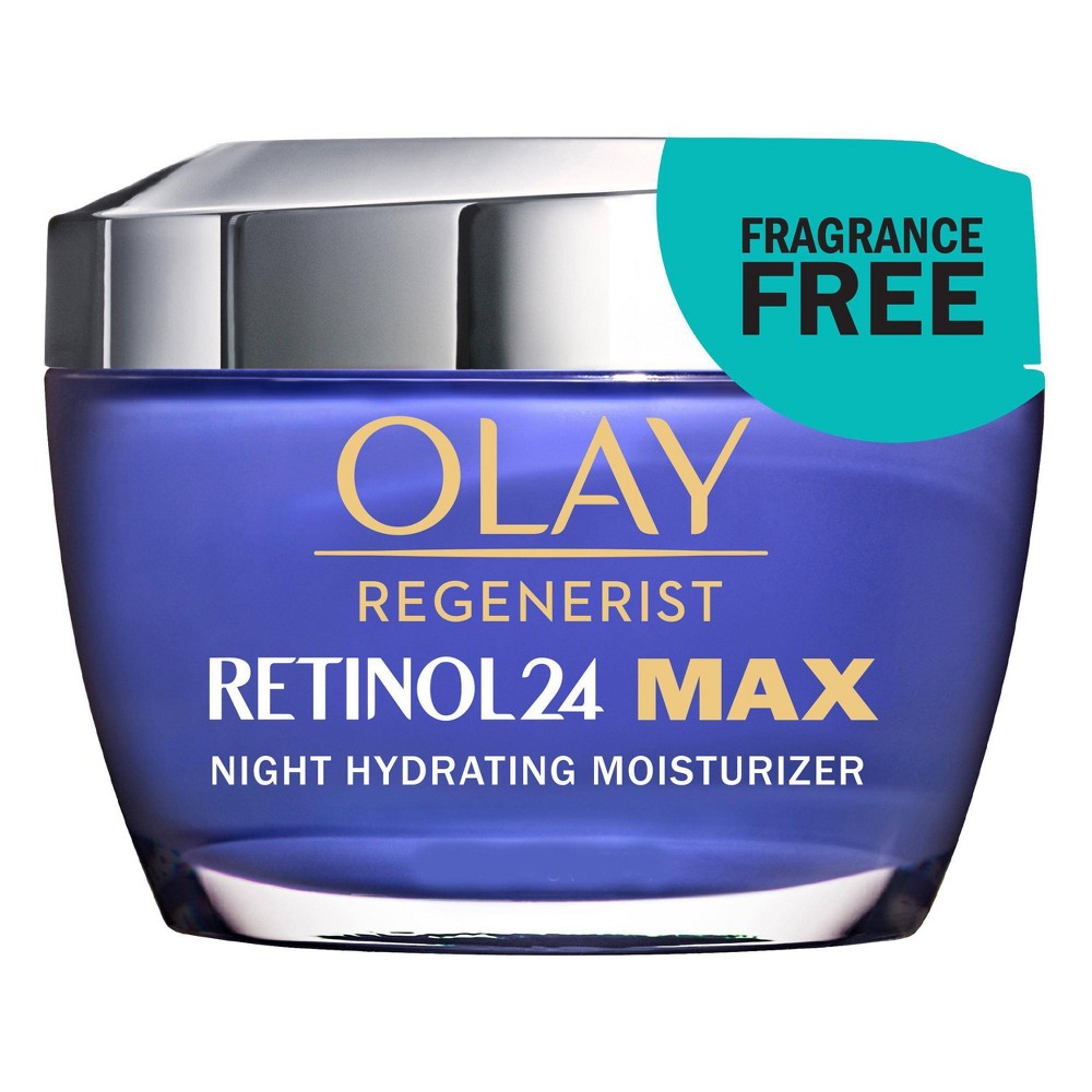 Photos - Cream / Lotion Olay Retinol 24 Max Night Face Moisturizer for Dull Skin Fragrance-Free  