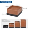 Unique Bargains Square Adjustable Non-Slip Couch Bed Furniture 1300 Lbs Risers - 2 of 4