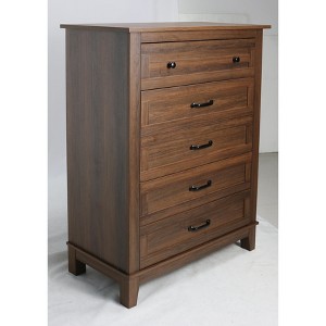 5 Dresser for Bedroom, 41.3" Tall Vertical Drawer Dresser with Large Storage, Freestanding Wooden Closet Chest for Bedroom, Living Room - 1 of 1