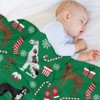 DSANE Great Dane Dogs Christmas Christmas Throw Blanket Soft Fleece Christmas Blanket Cozy Flannel Throw for Couch Bed - 4 of 4