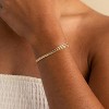 Gold Bracelets for Women Trendy, 14K Real Gold Plated Dainty Stackable Pearl Snake Chain CZ Heart Pendant Bracelets Adjustable 6"+2" - 2 of 4