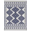Outsunny Outdoor Patio Rug, Large Camping Carpet with Carrying Bag, Waterproof Plastic Straw, Reversible, Rhombus Border - 4 of 4