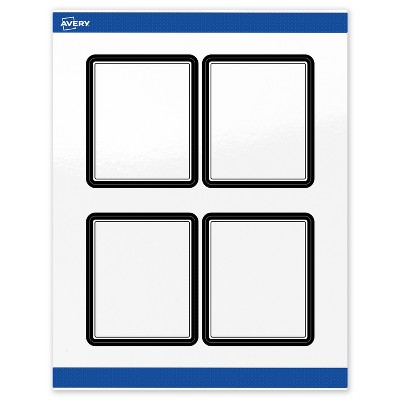 Avery 4" x 3-1/3" Labels, Double Black Border, 40 ct